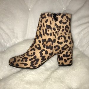 Cheetah Print Ankle Booties